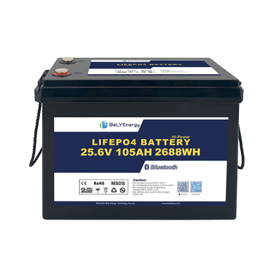 কেনা নিরাপদ নির্ভরযোগ্য Lifepo4 24V 105AH ব্যাটারি শক্তি সঞ্চয় জন্য সৌর শক্তি সিস্টেম সামুদ্রিক online manufacture