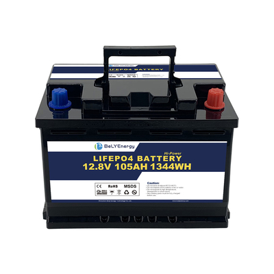 কেনা গভীর চক্র পুনরায় চার্জযোগ্য 12v 105ah লিথিয়াম ব্যাটারি সৌর শক্তি সিস্টেম শক্তি সঞ্চয় জন্য online manufacture