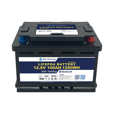 কেনা RV LiFePO4 শক্তি স্টোরেজ জন্য ব্যাটারি 12V 100AH BT এবং স্ব-গরম সঙ্গে online manufacture
