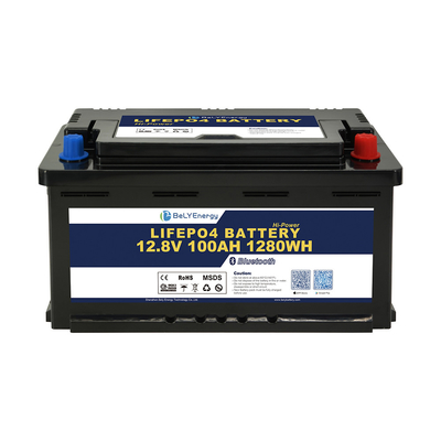 কেনা Bely শক্তি বিল্ট-ইন BMS 12V100AH রিচার্জযোগ্য সৌর ব্যাটারি জন্য RV বৈদ্যুতিক যানবাহন সামুদ্রিক online manufacture