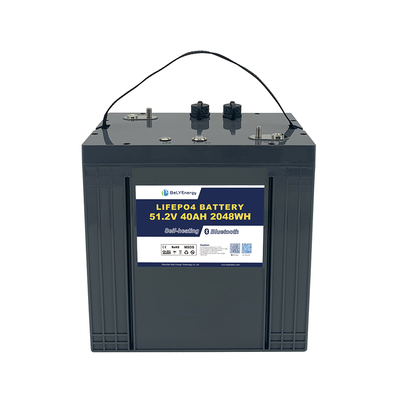 কেনা ব্লুটুথ এবং স্ব-গরম করার ফাংশন সহ 48V 40Ah LiFePO4 গল্ফ কার্ট ব্যাটারি online manufacture
