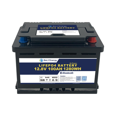 কেনা 12V 100Ah LiFePO4 ব্যাটারি UL1642 UN38.3 সার্টিফিকেশন এবং H6 DIN কেস সহ online manufacture