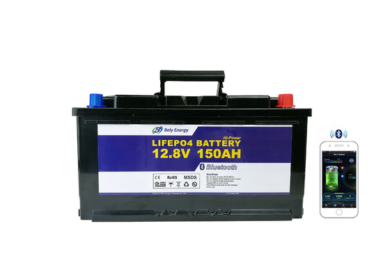 কেনা ব্লুটুথ রিচার্জেবল LiFePo4 12v 150ah গল্ফ কার্ট ব্যাটারি online manufacture