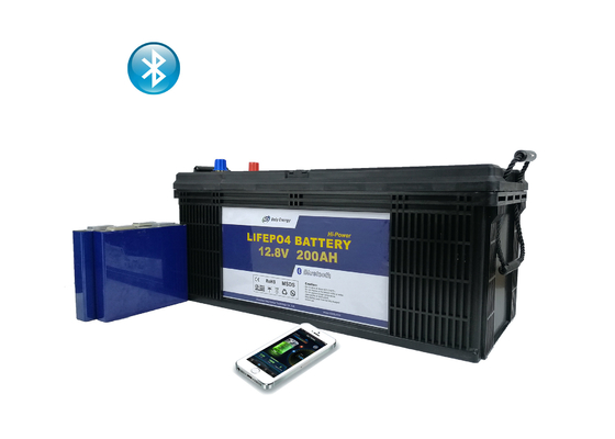 কেনা 12V 200Ah লিথিয়াম আয়রন ফসফেট আরভি ব্যাটারি লিথিয়াম গল্ফ ট্রলি ব্যাটারি online manufacture