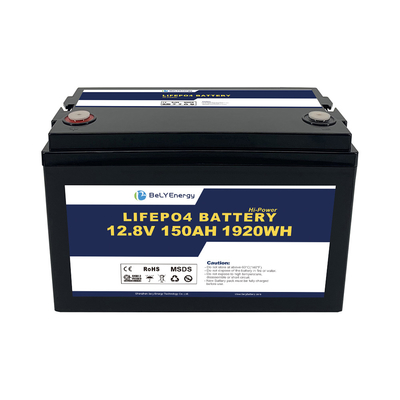 দীর্ঘ চক্র জীবন পূর্ণ ক্ষমতা 150ah 12v Lifepo4 ব্যাটারি সৌর শক্তি সিস্টেম সামুদ্রিক আপস জন্য