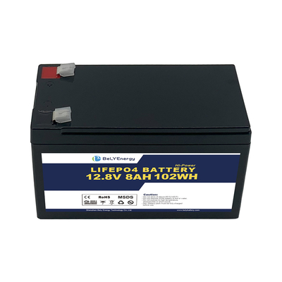 ভোক্তা ইলেকট্রনিক্সের জন্য পোর্টেবল 12V 8AH LiFePo4 ব্যাটারি আরভি যোগাযোগ স্টেশন