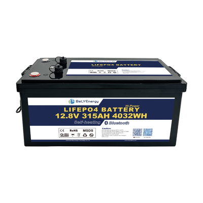 কাস্টমাইজড 315AH 12V LiFePo4 ব্যাটারি ব্লুটুথ এবং CAN/RS485 ইন্টারফেসের সাথে স্ব-গরম