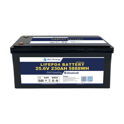 দীর্ঘ চক্র জীবন 24V LiFePO4 ব্যাটারি স্মার্ট BMS সঙ্গে মেরিন / নৌকা সিস্টেমের জন্য