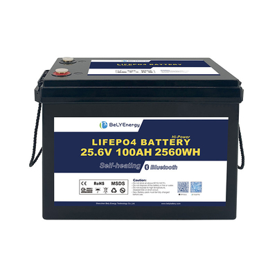 24V 100AH রিচার্জযোগ্য LiFePO4 লিথিয়াম ব্যাটারি BT এবং মেরিন / নৌকা জন্য গরম