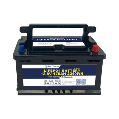 দীর্ঘস্থায়ী 12V175AH LiFePo4 রিচার্জেবল ব্যাটারি 200A সর্বোচ্চ চার্জ বর্তমানের সাথে