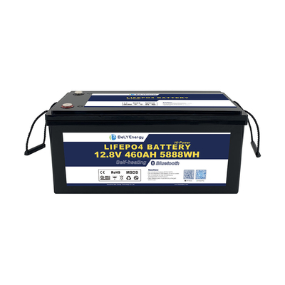 হাই ক্যাপাসিটি 12V 460AH LiFePO4 লিথিয়াম ব্যাটারি 200A বর্তমান বিএমএস সহ বিটি এবং স্ব-তাপীকরণ সহ