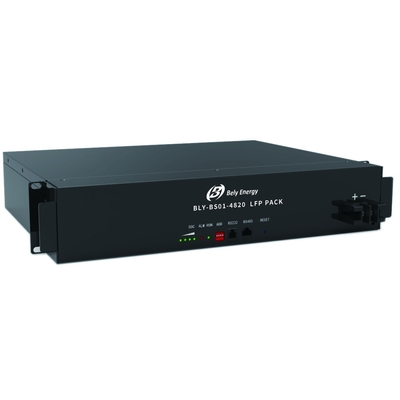 RS485 যোগাযোগ LiFePO4 টেলিকম ব্যাটারি ব্যাংক 48V 20Ah এলইডি সূচকগুলি সহ
